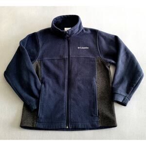 Columbia Boys/Youth Fleece Zip-front/Jacket, Blue--Sz Med/10-12